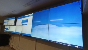نصب ویدئووال با پوش براکت در بانک اقتصاد نوین